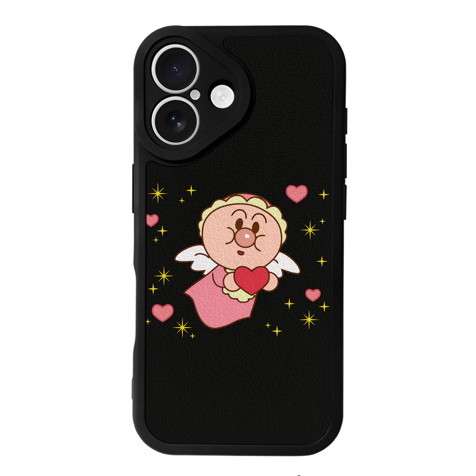 （画像用） アンパンマン Anpanman 【iPhone 16シリーズ対応】シリコンスマホケース（レザー調） 材質：シリコン